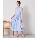 【さらりタッチ／手洗い可】強撚スラブブラウジングワンピース | ITS'DEMO | 詳細画像13 