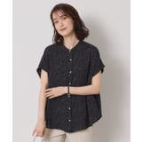 ブラック(119) | 【接触冷感／手洗い可】ショルダータックブラウス | ITS'DEMO