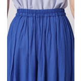 【さらりタッチ／ウエストゴム／手洗い可】強撚スラブスカーチョ | ITS'DEMO | 詳細画像17 