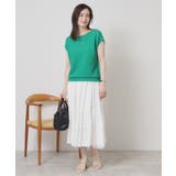 【ウエストゴム／手洗い可】強撚スラブスカート | ITS'DEMO | 詳細画像2 