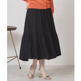 【ウエストゴム／手洗い可】強撚スラブスカート | ITS'DEMO | 詳細画像5 