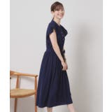 【手洗い可】フリル袖ブラウジングワンピース | ITS'DEMO | 詳細画像6 