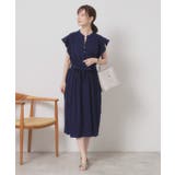 【手洗い可】フリル袖ブラウジングワンピース | ITS'DEMO | 詳細画像7 