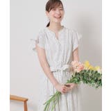 【手洗い可】フリル袖ブラウジングワンピース | ITS'DEMO | 詳細画像9 