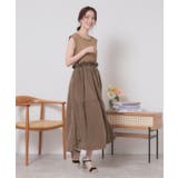 【ウエストゴム／洗濯機OK】異素材コンビワンピース | ITS'DEMO | 詳細画像11 