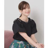 【手洗い可】パール調飾り付きパフ袖プルオーバー | ITS'DEMO | 詳細画像1