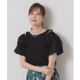 【手洗い可】パール調飾り付きパフ袖プルオーバー | ITS'DEMO | 詳細画像2