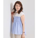 【手洗い可】ストライプビスチェ風トップス | ITS'DEMO | 詳細画像2 