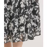 【手洗い可／後ろウエストゴム】ラメスト単色花柄スカート | ITS'DEMO | 詳細画像18 