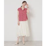 【洗濯機OK】シャーリング小花ブラウス | ITS'DEMO | 詳細画像3 