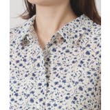 【洗濯機OK】シャーリング小花ブラウス | ITS'DEMO | 詳細画像20 