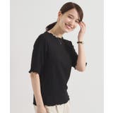 ブラック(019) | 【手洗い可】シャーリングジャカードプルオーバー | ITS'DEMO