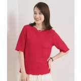 ピンク(073) | 【手洗い可】シャーリングジャカードプルオーバー | ITS'DEMO