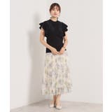 【手洗い可】花レースフリル袖ニット | ITS'DEMO | 詳細画像8 