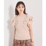 【手洗い可】花レースフリル袖ニット | ITS'DEMO | 詳細画像18 