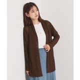 ブラウン(043) | 【手洗い可】シアー着流しカーディガン | ITS'DEMO