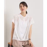 【手洗い可】シアー裾タックブラウス | ITS'DEMO | 詳細画像5 