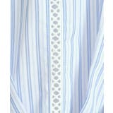 【手洗い可】袖ツイストストライプブラウス | ITS'DEMO | 詳細画像8 