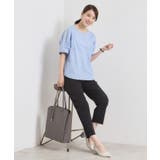 【手洗い可】袖ツイストストライプブラウス | ITS'DEMO | 詳細画像19 