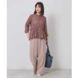 【手洗い可】サテンペプラムブラウス | ITS'DEMO | 詳細画像6 