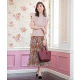 【手洗い可／ウエストゴム】花柄チュールスカート | ITS'DEMO | 詳細画像2 