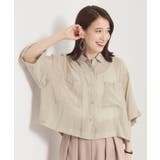 【手洗い可】シアー短丈シャツ | ITS'DEMO | 詳細画像9 