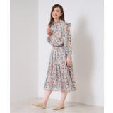 【手洗い可／セットアップ可】ラメストライプ花柄ブラウス | ITS'DEMO | 詳細画像14 