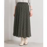 【手洗い可／ウエストゴム】シアーチェックフレアスカート | ITS'DEMO | 詳細画像13 