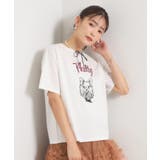 オフホワイト(003) | キャットプリントTシャツ | ITS'DEMO