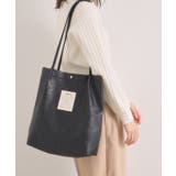 ブラック(019) | 【A4対応】合皮ハンドルタックトート | ITS'DEMO