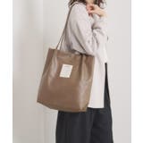 ブラウン(043) | 【A4対応】合皮ハンドルタックトート | ITS'DEMO