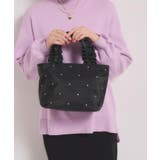 ブラック(019) | ジルコンフリル手トート | ITS'DEMO