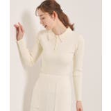 オフホワイト(003) | 【手洗い可】ポロ襟ニット | ITS'DEMO