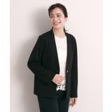 ブラック(019) | 【入卒／洗濯機OK／セットアップ可】ダンボールノーカラージャケット | ITS'DEMO