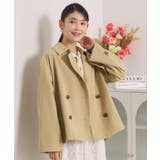 ベージュ(052) | 【撥水/花粉防止/手洗い可】ショートトレンチコート | ITS'DEMO