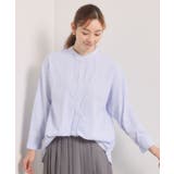 オフホワイト(303) | 【手洗い可】2wayストライプブラウス | ITS'DEMO