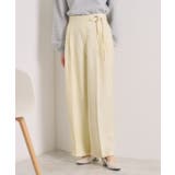 【手洗い可／ウエストゴム】ループベルトワイドパンツ | ITS'DEMO | 詳細画像1 