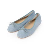 ブルー(092) | 【全5色】ラウンドフラットシューズ | ITS'DEMO