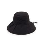 ブラック(019) | 【冷感／UV／抗菌】遮光クールギャザーハット | ITS'DEMO