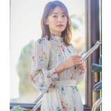 【手洗い可/セットアップ可】ラメストライプ花柄ブラウス | ITS'DEMO | 詳細画像2