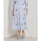 【手洗い可／セットアップ可】ラメストライプ花柄スカート | ITS'DEMO | 詳細画像13 