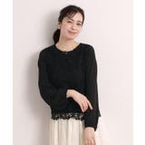 ブラック(019) | フロントレースブラウス | ITS'DEMO