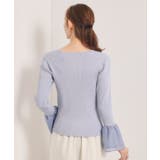 【手洗い可】袖口フリルリブニット | ITS'DEMO | 詳細画像15