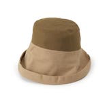 ベージュ(052) | 【手洗い可／冷感／UV】折り返しヘムバイカラーハット | ITS'DEMO