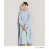 サックスブルー(190) | 【ITS’DEMO × HIBIYA－KADAN】楊柳ワンピース | ITS'DEMO