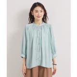 【手洗い可】サテン7分袖ブラウス | ITS'DEMO | 詳細画像20 