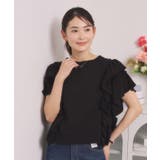 ブラック(019) | ＜Lee＞ RUFFLESLEEVES TEE | ITS'DEMO