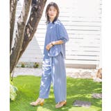 【接触冷感/洗濯機OK】ジャージー素材タックパンツ | ITS'DEMO | 詳細画像2
