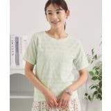 ライトグリーン(020) | レースジャカードTシャツ | ITS'DEMO