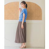 【冷感】ニット×サテンスカートセット | ITS'DEMO | 詳細画像3
